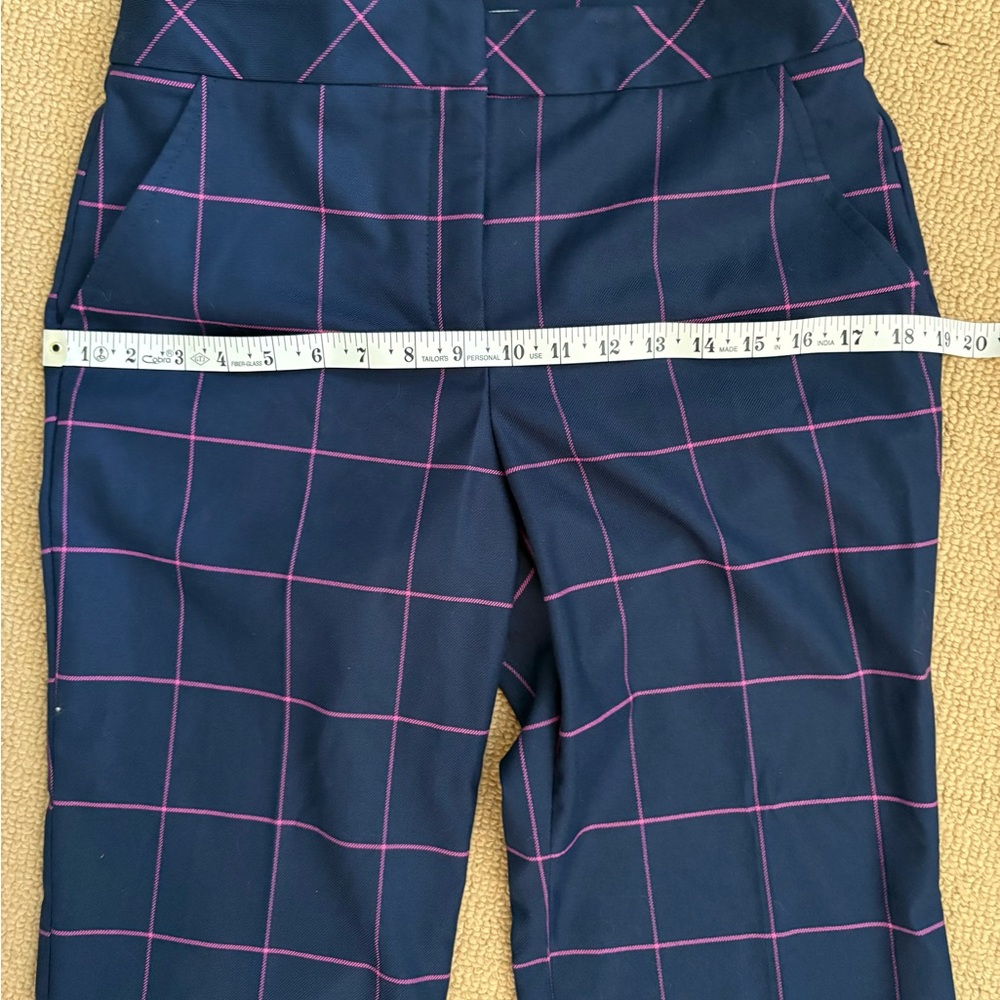 NWT Trina Turk Women’s Navy and Magenta Grid Suit, both size 4 - Picture 5 of 10